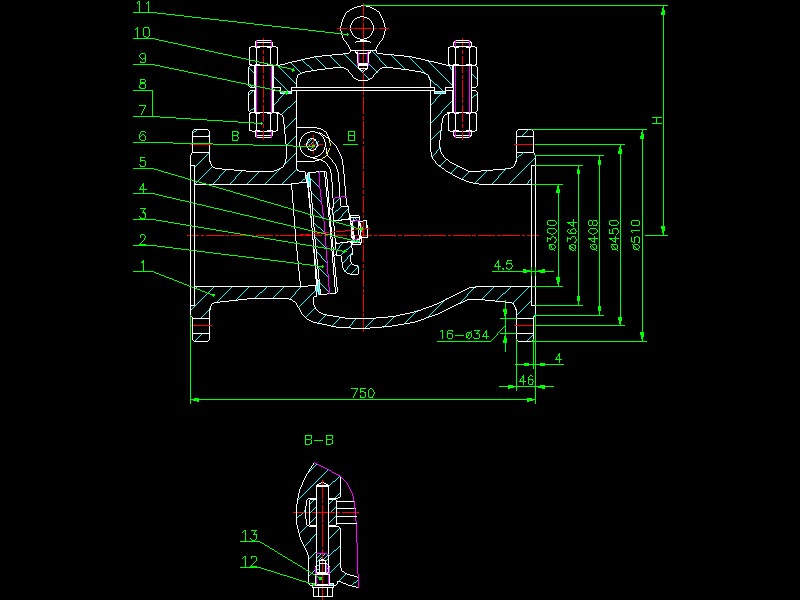 ʽֹybDH44Hһ40 DN300