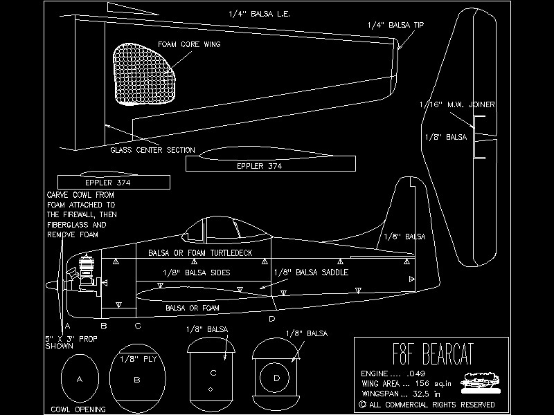 Grumman_F8F_dwgwCģ͈D