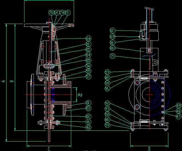 Stainless Steel Lined Metal Seated Knife Gate Valve 160_3һ12