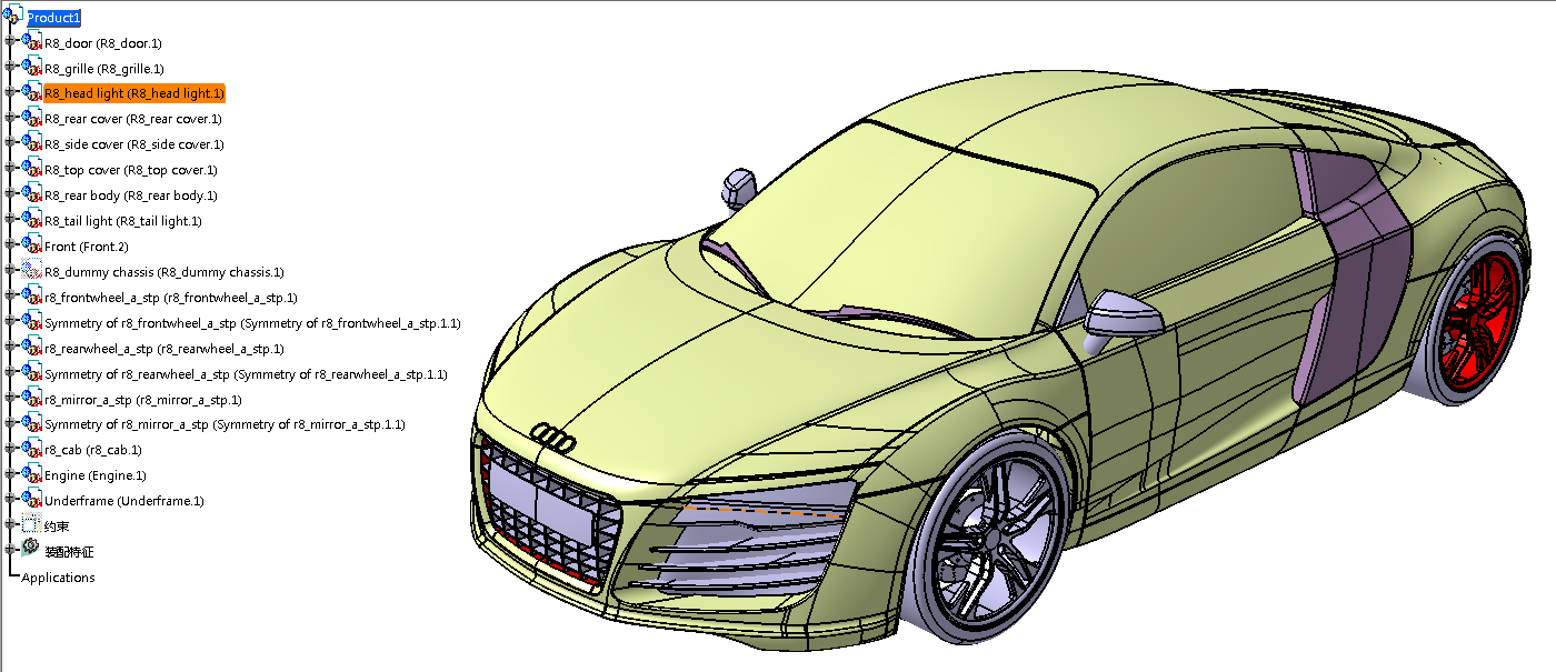Audi_R8܇ģ CATIAOӋ