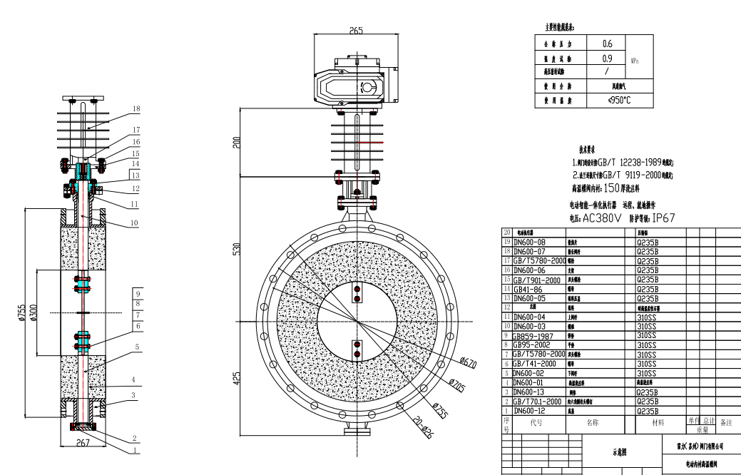 D941Wһ6SS DN600һ300