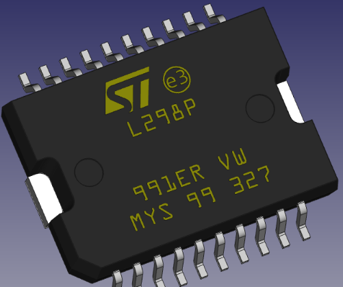 L298PcADL5385ƬCģ3D(sh)D Solidworks STEP