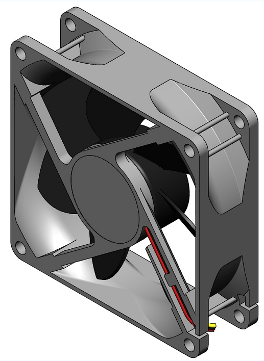 80x80x25ɢСLģ3DD Solidworks x_t