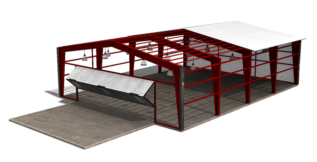 60x80 HangarwCC3DģD SolidworksOӋ STEP