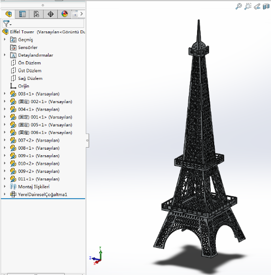 EIFFEL TOWERƠFƴDиD Solidworksdxfʽ 