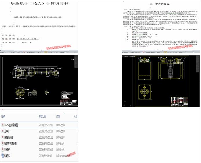 X62W㊴SC(j)еӹˇҎ(gu)c@AO(sh)Ӌ(j)(Փ+DWGD)