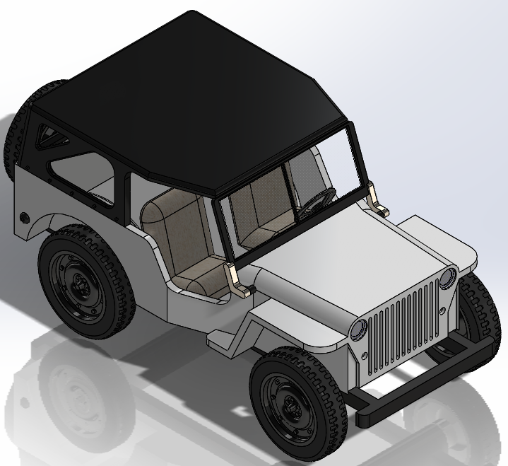 Jeepһ128׼܇Сģ3DD SolidworksO(sh)Ӌ