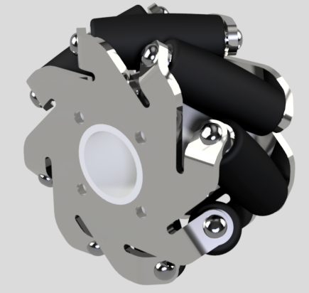 Mecanum wheel˼{ķ݆Y3DD f3d STEPʽ