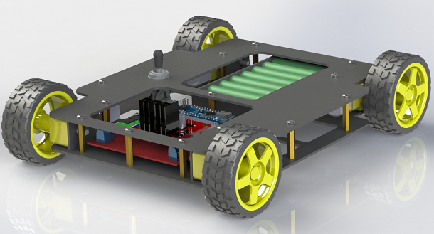 Bluetooth Car ArduinoС܇3DģD SolidworksOӋ STEP