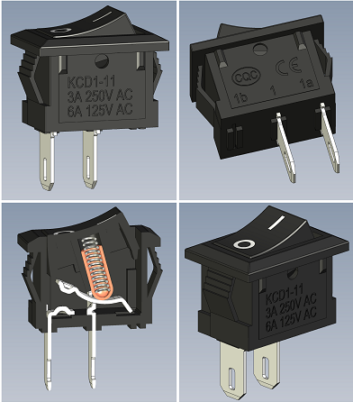 KCD1һ11 2pinE_P(gun)ģ3DD STPʽ