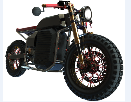 Caferacer EһBikeĦ܇ģ3DD STPʽ