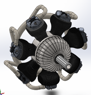 Radial Engine 5SͰlәC׽Y3DD SolidworksOӋ