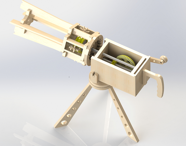 Gatling rubberQiangY3DD SolidworksOӋ