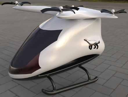 flying car modelСw3DD STPʽ