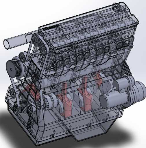 2.5i 16V (170HP)l(f)әC(j)Y(ji)(gu)ģ3DD SolidworksO(sh)Ӌ