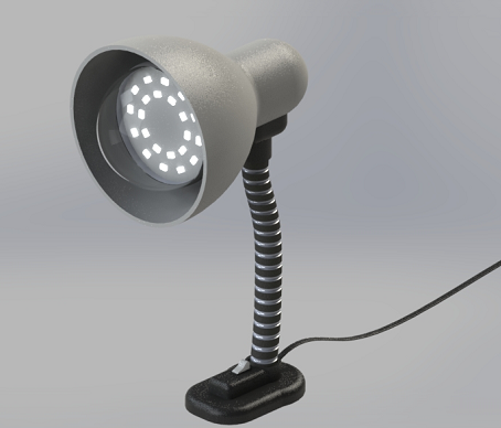 lampara desk lamp_(ti)3D(sh)ģD SolidworksO(sh)Ӌ(j)