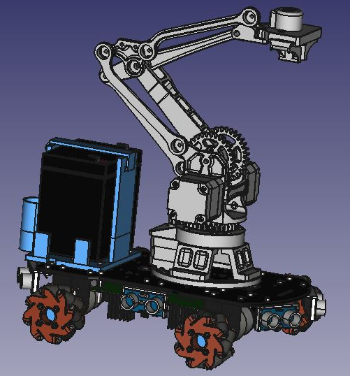 Mecanum gCode Car˼{ķ݆С܇3D(sh)ģD STEPʽ