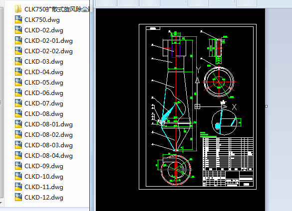 CLK750U(ku)ɢʽL(fng)mcad׈D