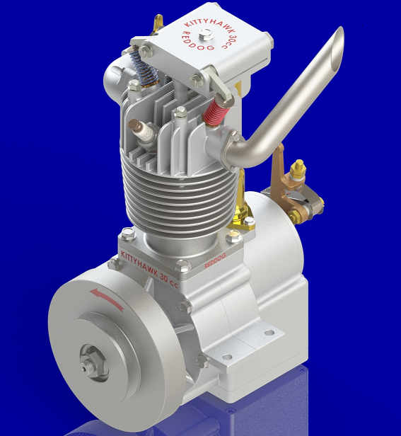 KittyHawk 30 cc OHVʽTθװlәCģ3DD SolidworksOӋ STEPʽ