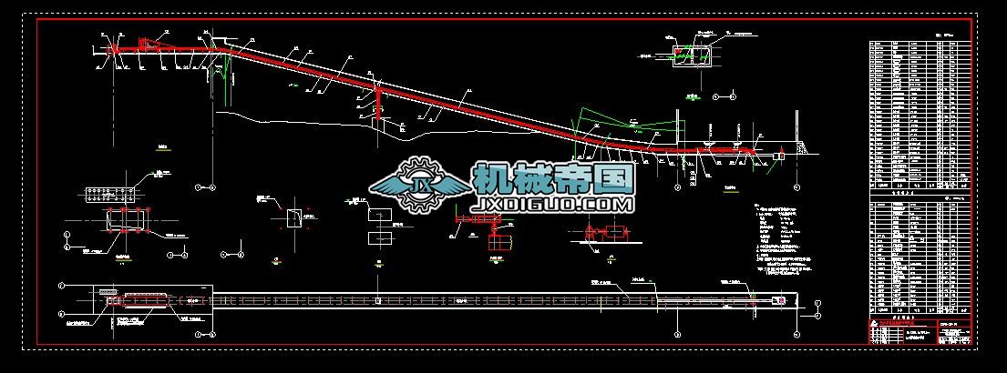 DTII(A)B1200_L169͹ˮƽAбʩDB1200 L169(CAD2010)