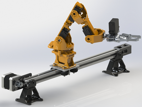 Robot Arm 5 DOF V2C˙Cе3DģD STEPʽ