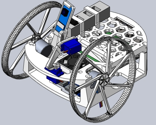 white wheel robot̙CС܇3DģD SolidworksOӋ