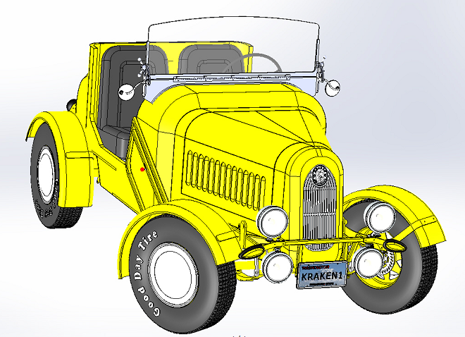 KRAKEN ROADSTERʽI܇܇3D(sh)ģD STEPʽ