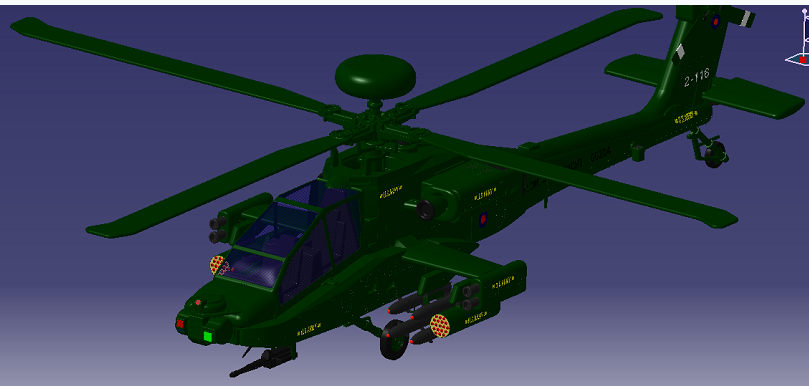 Boeing AHһ64 ApacheֱCwC3DģD STPʽ