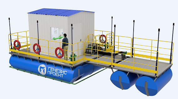 Floating pumping stationʽվˮƯ3DģD STEPʽ