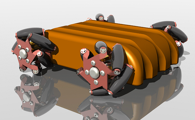 4wd mecanum݆˼{ķ݆ƽ_(ti)Y(ji)(gu)3DD STPʽ