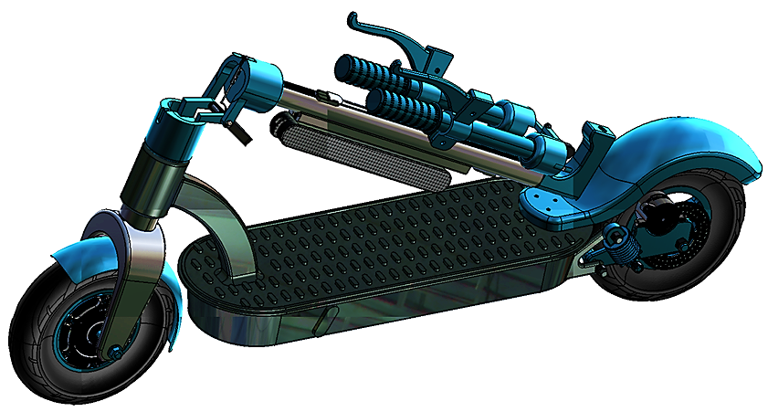 Electric ScooterۯB늄ӻ܇3DģD STPʽ