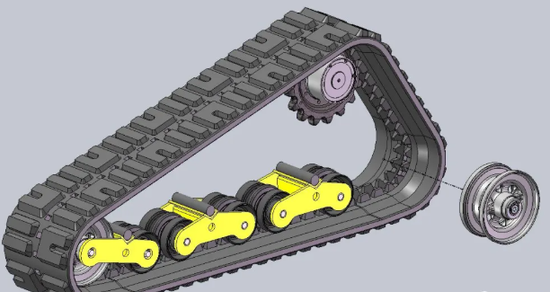 skidsteer trackĎ݆Y3DģD SolidworksOӋ x_t