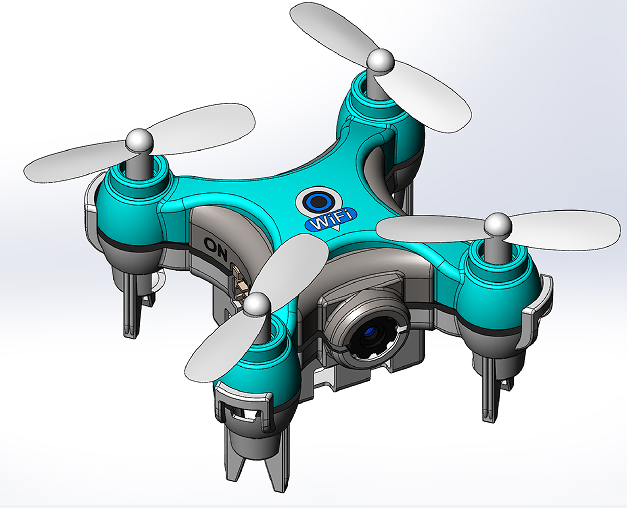 DroneСɿͨo(w)˙C(j)ģ3D(sh)ģD SolidworksO(sh)Ӌ(j)