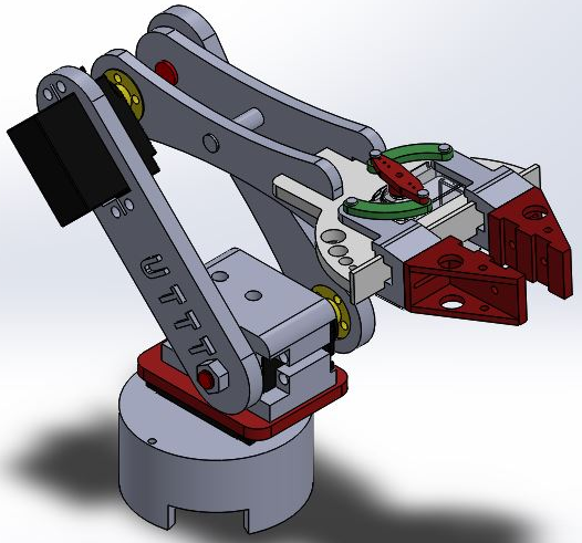 Brazo Robotico һ Robotic Arm(jin)יC(j)е3D(sh)ģD SolidworksO(sh)Ӌ(j) STEP