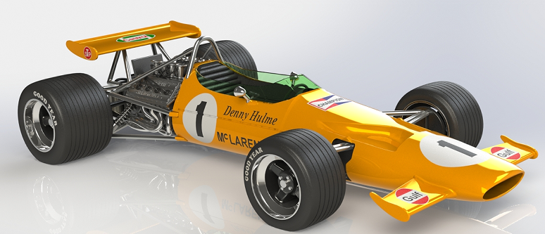 McLaren M7Aʽِ܇(ch)ģ3D(sh)ģD SolidworksO(sh)Ӌ(j)