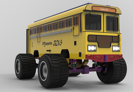 monsterһbus_ʿģ3D(sh)ģD SolidworksO(sh)Ӌ(j)