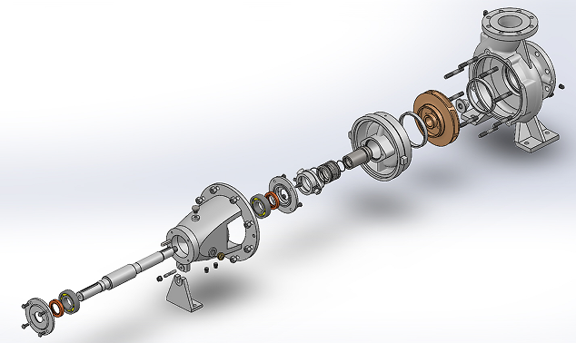 Centrifugal Pump 125һ100һ250xı3D(sh)ģD STEPʽ