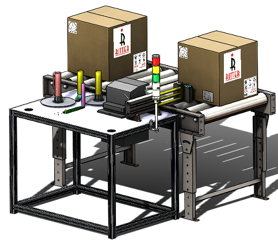 Labeling System with conveyorݔ͙CĘ˺ϵy3DD SolidworksOӋ