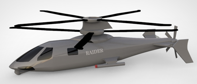 Sikorksy S97 RaiderֱCģ3DD SolidworksOӋ STEP