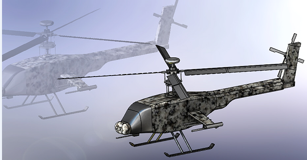 RC Attack HelicopterbֱؑC3DģD STEPʽ
