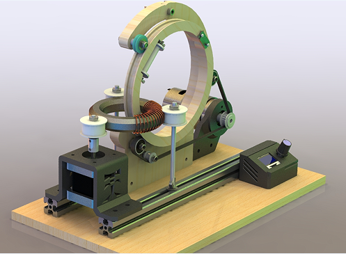Toroid coil winding machineh(hun)ξȦ@C3DģD SolidworksOӋ STEP
