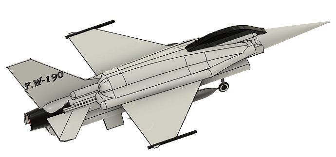 Fһ16 Fighting Falcon F16𶷙Cģ3DD STEPʽ