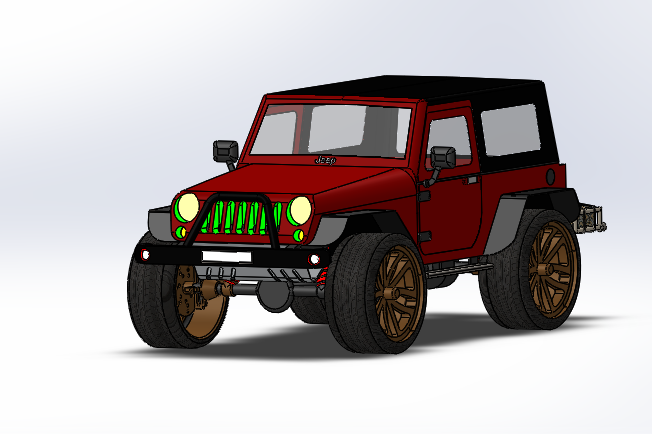 Jeep WranglerR˼܇ģ3DD SolidworksOӋ