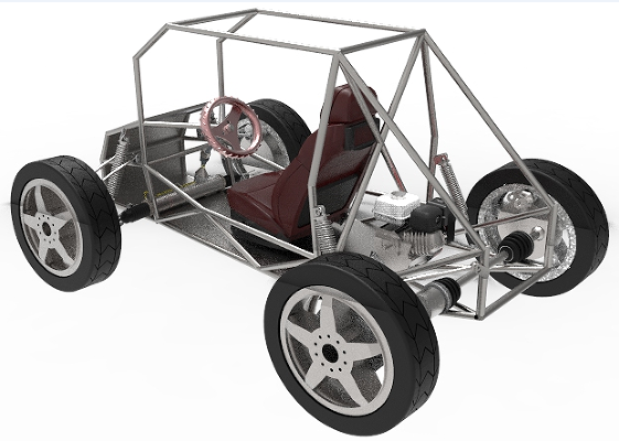 Goһcart vehicle݆䓹܇3DD skp Solidworksʽ