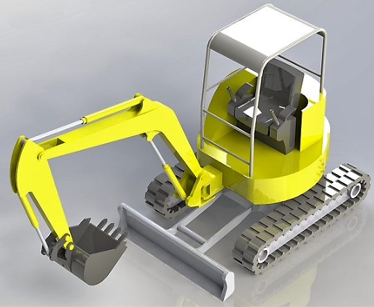 miniһexcavatorСھCģ3DD SolidworksOӋ