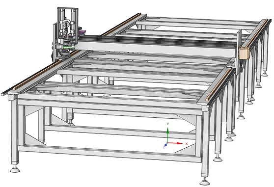 CNC Fabric Cutting Table(sh)ؿи_(ti)3D(sh)ģD f3d x_t stepʽ