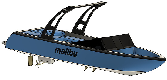 Malibu Wakesetterͧģ3DD STEPʽ
