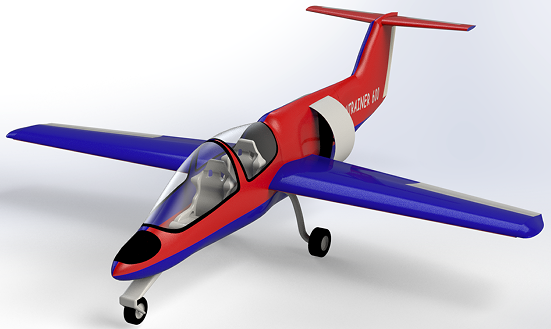 Fantrainer 600 AirplaneСwCģ3DD SolidworksOӋ