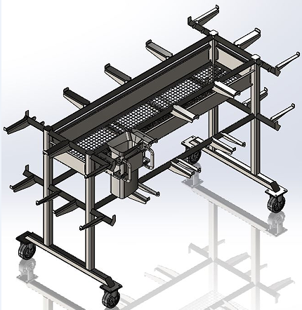 Bucket Holder֧С܇(ch)3D(sh)ģD SolidworksO(sh)Ӌ(j)