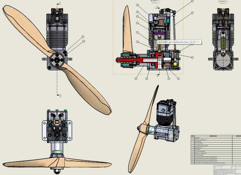 motor with propeller3DģD STEPʽ